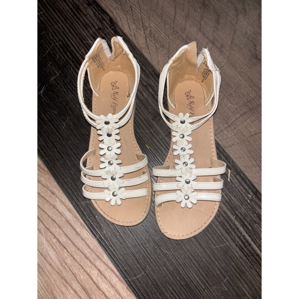 Girls Sandals Size 13, White, Self Esteem Brand, Great Condition